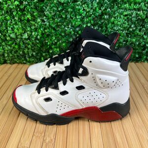 Nike Air Jordan GS Shoes Sz 5.5 Y, White Red Black, Style# 428818 100